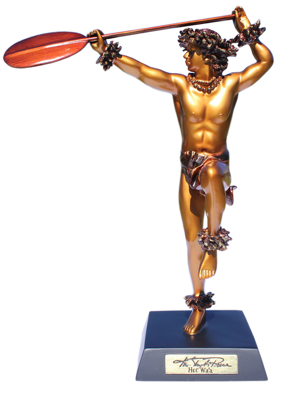 Hoe Wa`a Hawaiian Canoe Paddler -Kim Taylor Reece Statue | #ktr696933130992 Hoe Wa`a Hawaiian Canoe Paddler -Kim Taylor Reece Statue | #ktr696933130992